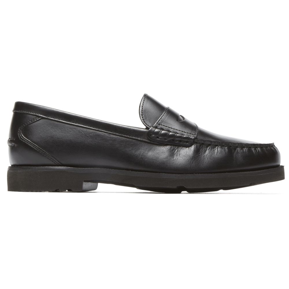 Rockport Men's Modern Prep Penny Loafers - Black - USA (7045KEOAJ)